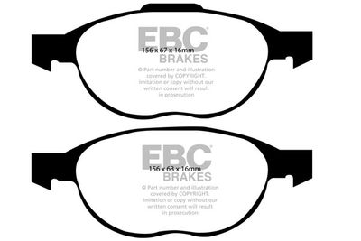 DP1524 EBC Brakes Комплект тормозных колодок, дисковый тормоз