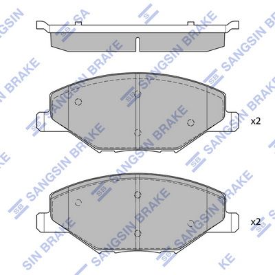 SP1595 Hi-Q Комплект тормозных колодок, дисковый тормоз