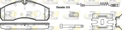 265122 ROADHOUSE Комплект тормозных колодок, дисковый тормоз