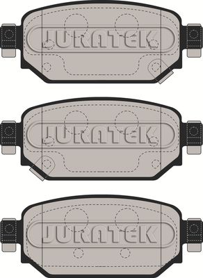 JCP8588 JURATEK Комплект тормозных колодок, дисковый тормоз