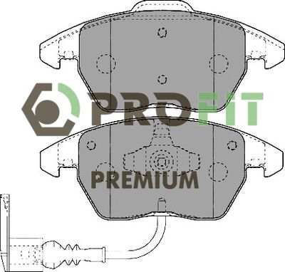 50051641 PROFIT Комплект тормозных колодок, дисковый тормоз