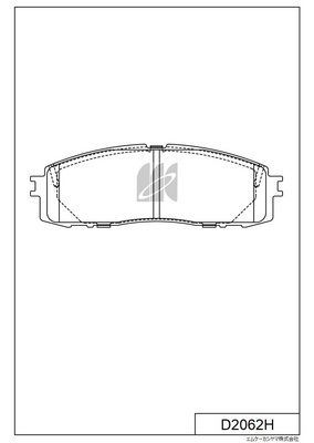 D2062H MK Kashiyama Комплект тормозных колодок, дисковый тормоз