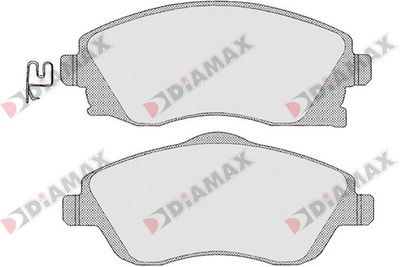 N09289 DIAMAX Комплект тормозных колодок, дисковый тормоз