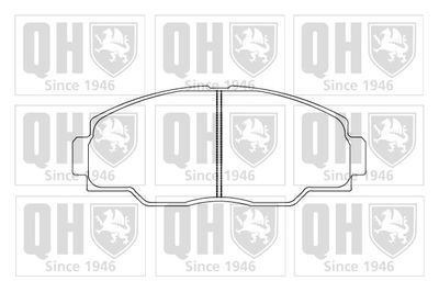 BP855 QUINTON HAZELL Комплект тормозных колодок, дисковый тормоз
