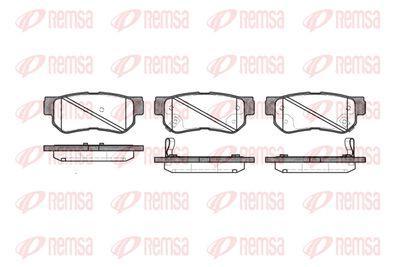 074632 REMSA Комплект тормозных колодок, дисковый тормоз