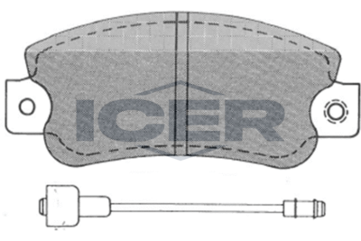 180479 ICER Комплект тормозных колодок, дисковый тормоз
