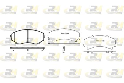 239722 ROADHOUSE Комплект тормозных колодок, дисковый тормоз