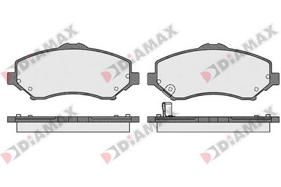 N09486 DIAMAX Комплект тормозных колодок, дисковый тормоз