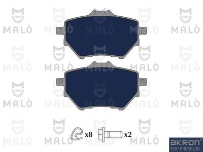1051168 AKRON-MALÒ Комплект тормозных колодок, дисковый тормоз
