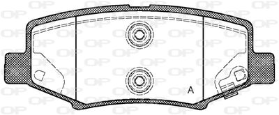 BPA126402 OPEN PARTS Комплект тормозных колодок, дисковый тормоз