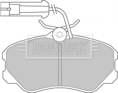 BBP1142 BORG & BECK Комплект тормозных колодок, дисковый тормоз