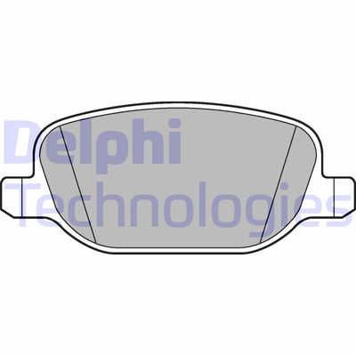 LP2297 DELPHI Комплект тормозных колодок, дисковый тормоз