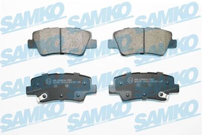 5SP2181 SAMKO Комплект тормозных колодок, дисковый тормоз