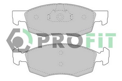 50001377 PROFIT Комплект тормозных колодок, дисковый тормоз