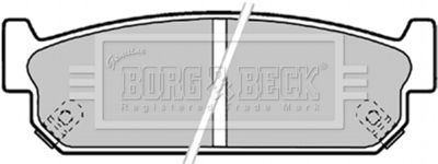 BBP1599 BORG & BECK Комплект тормозных колодок, дисковый тормоз