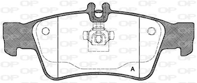 BPA099100 OPEN PARTS Комплект тормозных колодок, дисковый тормоз