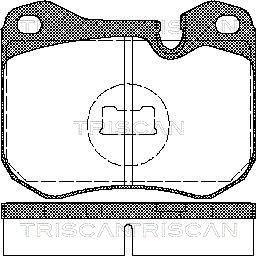 811029157 TRISCAN Комплект тормозных колодок, дисковый тормоз