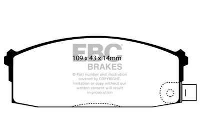 DP526 EBC Brakes Комплект тормозных колодок, дисковый тормоз