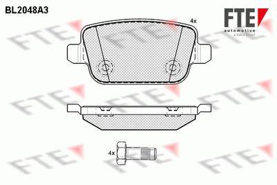 BL2048A3 FTE Комплект тормозных колодок, дисковый тормоз