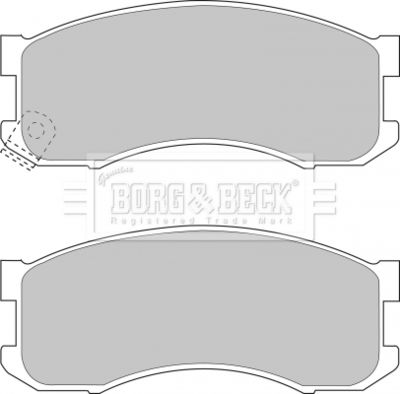 BBP1336 BORG & BECK Комплект тормозных колодок, дисковый тормоз
