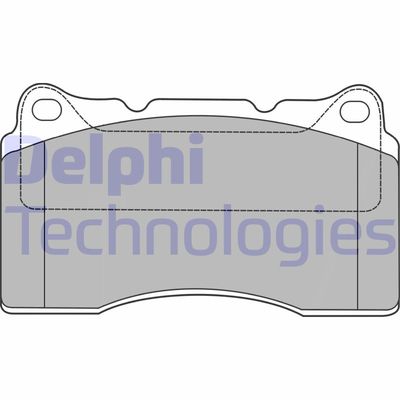 LP1422 DELPHI Комплект тормозных колодок, дисковый тормоз