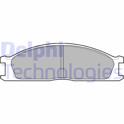 LP726 DELPHI Комплект тормозных колодок, дисковый тормоз
