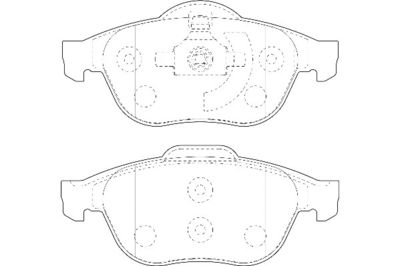2135126 Omnicraft Комплект тормозных колодок, дисковый тормоз