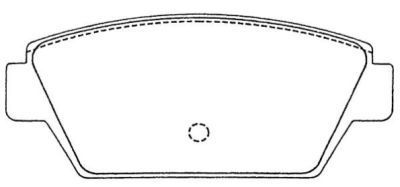 ASN224 AISIN Комплект тормозных колодок, дисковый тормоз