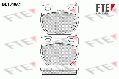 BL1040A1 FTE Комплект тормозных колодок, дисковый тормоз