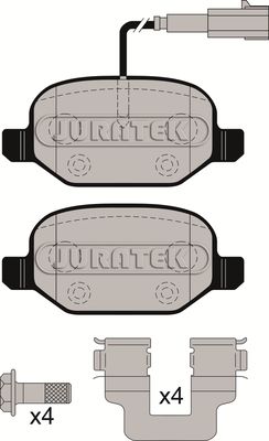 JCP8019 JURATEK Комплект тормозных колодок, дисковый тормоз