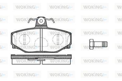 P397310 WOKING Комплект тормозных колодок, дисковый тормоз