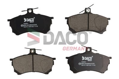 323021 DACO Germany Комплект тормозных колодок, дисковый тормоз