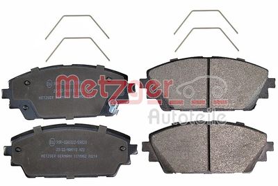 1170952 METZGER Комплект тормозных колодок, дисковый тормоз