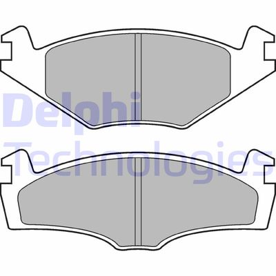 LP979 DELPHI Комплект тормозных колодок, дисковый тормоз