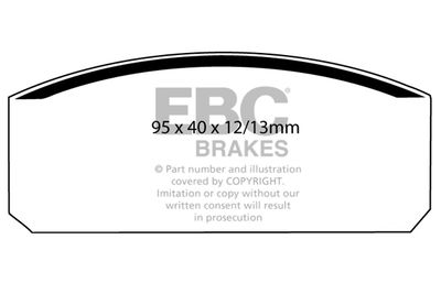 DP110 EBC Brakes Комплект тормозных колодок, дисковый тормоз