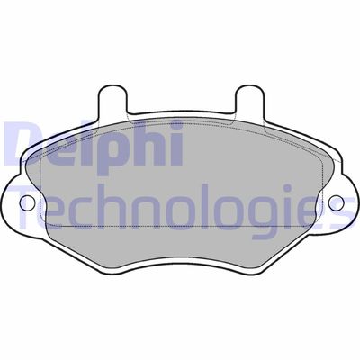 LP767 DELPHI Комплект тормозных колодок, дисковый тормоз