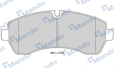 MBF015031 MANDO Комплект тормозных колодок, дисковый тормоз