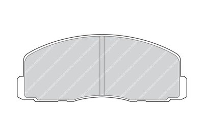 FDB368 FERODO Комплект тормозных колодок, дисковый тормоз