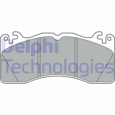 LP3377 DELPHI Комплект тормозных колодок, дисковый тормоз