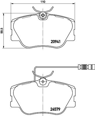 MDB1437 MINTEX Комплект тормозных колодок, дисковый тормоз