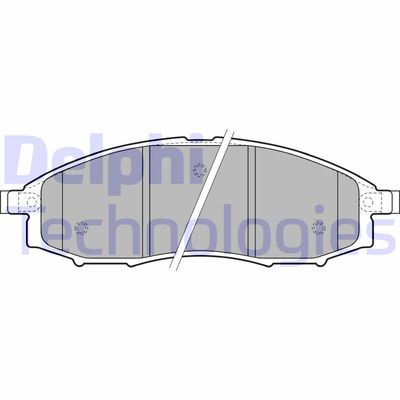 LP1772 DELPHI Комплект тормозных колодок, дисковый тормоз