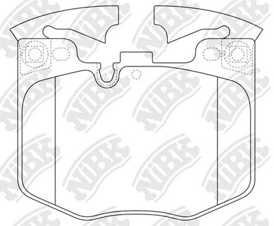 PN0681 NiBK Комплект тормозных колодок, дисковый тормоз