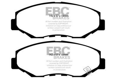 DP41655R EBC Brakes Комплект тормозных колодок, дисковый тормоз