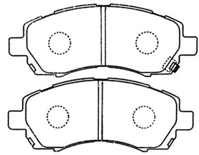 AKD7398 ASVA Комплект тормозных колодок, дисковый тормоз