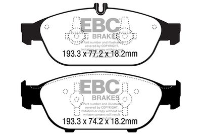 DP42169R EBC Brakes Комплект тормозных колодок, дисковый тормоз