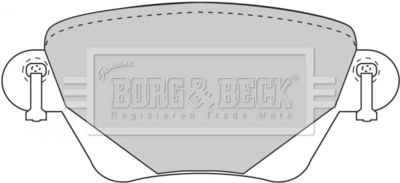 BBP1707 BORG & BECK Комплект тормозных колодок, дисковый тормоз
