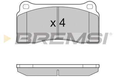 BP3153 BREMSI Комплект тормозных колодок, дисковый тормоз