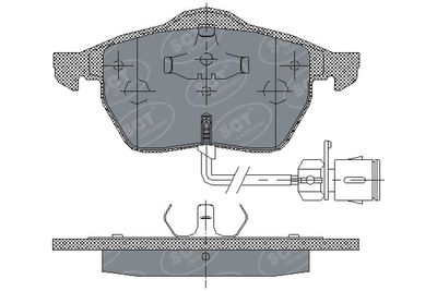 SP178PR SCT - MANNOL Комплект тормозных колодок, дисковый тормоз