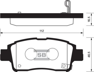 FBP1230 FI.BA Комплект тормозных колодок, дисковый тормоз