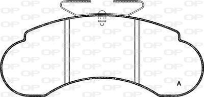 BPA014210 OPEN PARTS Комплект тормозных колодок, дисковый тормоз